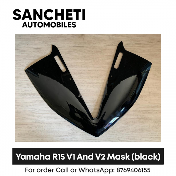 Yamaha R15 V1 And V2 Mask black Sancheti Automobiles